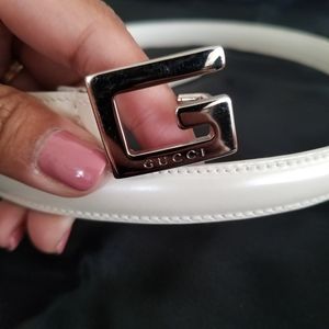 Authentic Gucci white belt